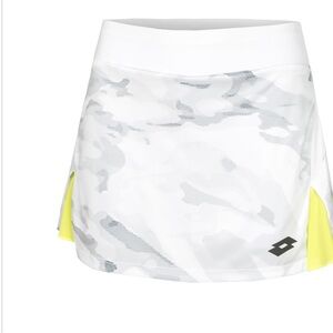 Lotto White and Gray Camouflage Skirt
